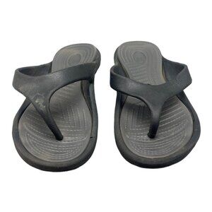 flip flop sandals black plastic size Europe 39 USA 8 women's READ